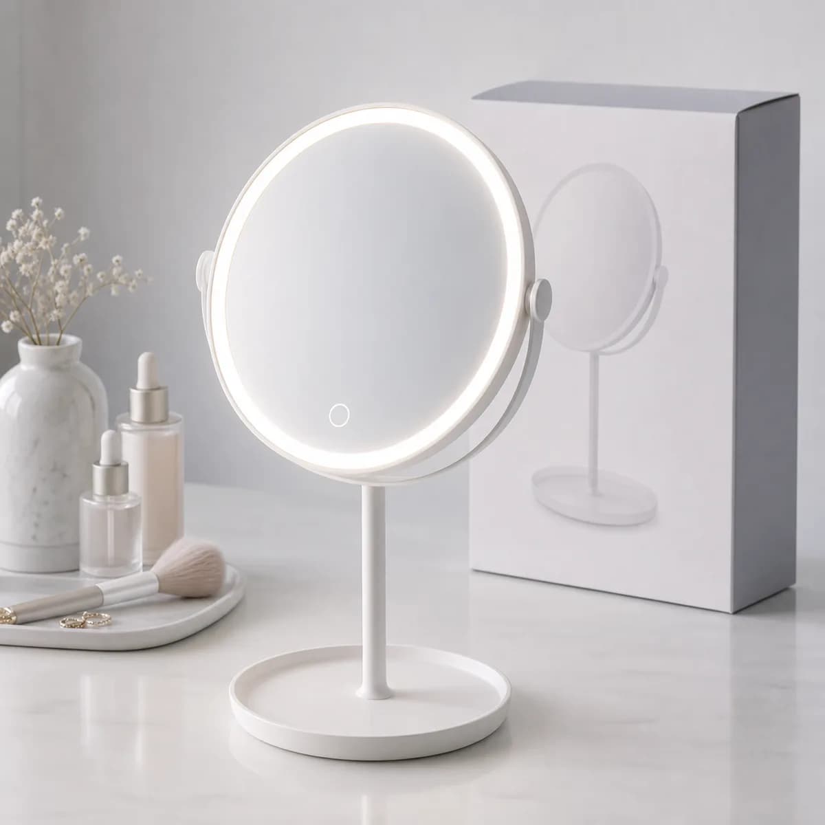 LED-зеркало настольное